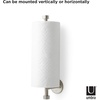 image:imageUmbra Cappa Wall Mount or Under the Counter Paper Towel Holder 14 L x 4 W x 26 H NickelNickel