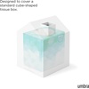 image:imageUmbra Casa Tissue Box Cover House Shaped Kleenex Box Holder Square White  Adds decorative touch to rooms easy one hand retrieval wipe with damp cloth durable plasticWhite