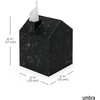 image:imageUmbra Casa Tissue Box Cover House Shaped Kleenex Box Holder Square White  Adds decorative touch to rooms easy one hand retrieval wipe with damp cloth durable plasticOcean Black