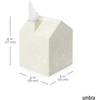 image:imageUmbra Casa Tissue Box Cover House Shaped Kleenex Box Holder Square White  Adds decorative touch to rooms easy one hand retrieval wipe with damp cloth durable plasticOcean Sand