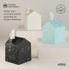 image:imageUmbra Casa Tissue Box Cover House Shaped Kleenex Box Holder Square White  Adds decorative touch to rooms easy one hand retrieval wipe with damp cloth durable plasticOcean Sand