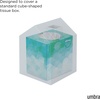 image:imageUmbra Casa Tissue Box Cover House Shaped Kleenex Box Holder Square White  Adds decorative touch to rooms easy one hand retrieval wipe with damp cloth durable plasticSlate Blue