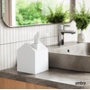 image:imageUmbra Casa Tissue Box Cover House Shaped Kleenex Box Holder Square White  Adds decorative touch to rooms easy one hand retrieval wipe with damp cloth durable plasticWhite