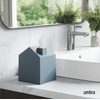 image:imageUmbra Casa Tissue Box Cover House Shaped Kleenex Box Holder Square White  Adds decorative touch to rooms easy one hand retrieval wipe with damp cloth durable plasticSlate Blue