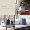 image:imageUmbra Casa Tissue Box Cover House Shaped Kleenex Box Holder Square White  Adds decorative touch to rooms easy one hand retrieval wipe with damp cloth durable plasticSlate Blue