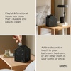 image:imageUmbra Casa Tissue Box Cover House Shaped Kleenex Box Holder Square White  Adds decorative touch to rooms easy one hand retrieval wipe with damp cloth durable plasticOcean Black