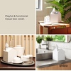 image:imageUmbra Casa Tissue Box Cover House Shaped Kleenex Box Holder Square White  Adds decorative touch to rooms easy one hand retrieval wipe with damp cloth durable plasticWhite