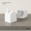 image:imageUmbra Casa Tissue Box Cover House Shaped Kleenex Box Holder Square White  Adds decorative touch to rooms easy one hand retrieval wipe with damp cloth durable plasticWhite