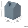 image:imageUmbra Casa Tissue Box Cover House Shaped Kleenex Box Holder Square White  Adds decorative touch to rooms easy one hand retrieval wipe with damp cloth durable plasticSlate Blue