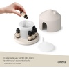 image:imageUmbra Casita Diffuser in Sand  Aromatherapy Essential Oil Diffuser with LED Light Multiple Mist Settings Automatic ShutOff Hidden Storage for Oils Concrete amp Melamine Design for Modern Homes