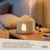 image:imageUmbra Casita Diffuser in Sand  Aromatherapy Essential Oil Diffuser with LED Light Multiple Mist Settings Automatic ShutOff Hidden Storage for Oils Concrete amp Melamine Design for Modern Homes