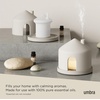 image:imageUmbra Casita Diffuser in Sand  Aromatherapy Essential Oil Diffuser with LED Light Multiple Mist Settings Automatic ShutOff Hidden Storage for Oils Concrete amp Melamine Design for Modern Homes