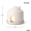 image:imageUmbra Casita Diffuser in Sand  Aromatherapy Essential Oil Diffuser with LED Light Multiple Mist Settings Automatic ShutOff Hidden Storage for Oils Concrete amp Melamine Design for Modern Homes