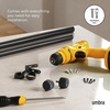 image:imageUmbra Cleo Curtain 1 Rod for Window Drapery Adjustable Length 36 to 66 Set Includes Finials and Mounting Hardware GoldBlack
