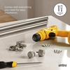 image:imageUmbra Cleo Curtain 1 Rod for Window Drapery Adjustable Length 36 to 66 Set Includes Finials and Mounting Hardware GoldNickel