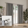 image:imageUmbra Cleo Curtain 1 Rod for Window Drapery Adjustable Length 36 to 66 Set Includes Finials and Mounting Hardware GoldNickel
