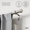 image:imageUmbra Cleo Curtain 1 Rod for Window Drapery Adjustable Length 36 to 66 Set Includes Finials and Mounting Hardware GoldNickel