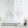 image:imageUmbra Dima Mirrors Set of 3 Trio of Decorative MirrorsBlack