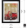 image:imageUmbra Document Frame  13x16 Picture Frame Floating Frame for Displaying 11x14 Document Diploma Certificate Photo or Artwork Black11 x 14
