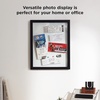 image:imageUmbra Document Picture Frame 11x14 Floating Certificate Frame Black  Two glass panes preinstalled wall hooks horizontal or vertical display easy tab loading