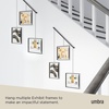 image:imageUmbra Exhibit Picture Frame Gallery Set Adjustable Wall Collage Displays Three 8x10 Photos Set of 3 BlackBlack