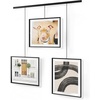 image:imageUmbra Exhibit Picture Frame Gallery Set Adjustable Wall Collage Displays Three 8x10 Photos Set of 3 BlackBlack