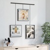 image:imageUmbra Exhibit Picture Frame Gallery Set Adjustable Wall Collage Displays Three 8x10 Photos Set of 3 BlackBlack