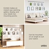 image:imageUmbra Exhibit Picture Frame Gallery Set Adjustable Wall Collage Displays Three 8x10 Photos Set of 3 BlackBlack
