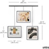 image:imageUmbra Exhibit Picture Frame Gallery Set Adjustable Wall Collage Displays Three 8x10 Photos Set of 3 BlackBlack