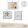 image:imageUmbra Exhibit Picture Frame Gallery Set Adjustable Wall Collage Displays Three 8x10 Photos Set of 3 BlackBlack