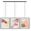 image:imageUmbra Exhibit Picture Frame Gallery Set Adjustable Wall Collage Displays Three 8x10 Photos Set of 3 BlackBlack