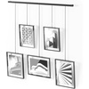 image:imageUmbra Exhibit Picture Frame Gallery Set Adjustable Wall Collage Displays Three 8x10 Photos Set of 3 BlackBlack