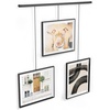 image:imageUmbra Exhibit Picture Frame Gallery Set Adjustable Wall Collage Displays Three 8x10 Photos Set of 3 BlackBlack