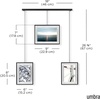 image:imageUmbra Exhibit Picture Frame Gallery Set Adjustable Wall Collage Displays Three 8x10 Photos Set of 3 BlackBlack