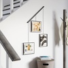 image:imageUmbra Exhibit Picture Frame Gallery Set Adjustable Wall Collage Displays Three 8x10 Photos Set of 3 BlackBlack