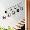 image:imageUmbra Exhibit Picture Frame Gallery Set Adjustable Wall Collage Displays Three 8x10 Photos Set of 3 BlackBlack