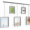 image:imageUmbra Exhibit Picture Frame Gallery Set Adjustable Wall Collage Displays Three 8x10 Photos Set of 3 BlackBlack