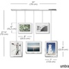 image:imageUmbra Exhibit Picture Frame Gallery Set Adjustable Wall Collage Displays Three 8x10 Photos Set of 3 BlackChrome