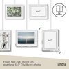 image:imageUmbra Exhibit Picture Frame Gallery Set Adjustable Wall Collage Displays Three 8x10 Photos Set of 3 BlackChrome