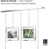 image:imageUmbra Exhibit Picture Frame Gallery Set Adjustable Wall Collage Displays Three 8x10 Photos Set of 3 BlackChrome