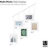 image:imageUmbra Exhibit Picture Frame Gallery Set Adjustable Wall Collage Displays Three 8x10 Photos Set of 3 BlackWhite