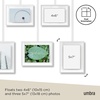 image:imageUmbra Exhibit Picture Frame Gallery Set Adjustable Wall Collage Displays Three 8x10 Photos Set of 3 BlackWhite