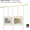 image:imageUmbra Exhibit Picture Frame Set Adjustable Wall Mount Set of 5 Brass  Steel construction customizable layout damagefree hanging fits 4x6 and 5x7 photos includes mounting hardwarePack of 5