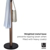 image:imageUmbra Flapper Coat Rack Flip Down Clothing Rack 9 Hooks WhiteNaturalBlackWalnut