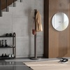 image:imageUmbra Flapper Coat Rack Flip Down Clothing Rack 9 Hooks WhiteNaturalGrey
