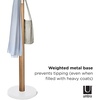 image:imageUmbra Flapper Coat Rack Flip Down Clothing Rack 9 Hooks WhiteNaturalWhiteNatural