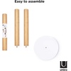 image:imageUmbra Flapper Coat Rack Flip Down Clothing Rack 9 Hooks WhiteNaturalWhiteNatural