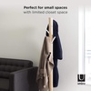 image:imageUmbra Flapper Coat Rack Flip Down Clothing Rack 9 Hooks WhiteNaturalWhiteNatural