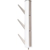 image:imageUmbra Flapper Coat Rack Flip Down Clothing Rack 9 Hooks WhiteNaturalWhiteNickel