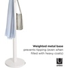 image:imageUmbra Flapper Coat Rack Flip Down Clothing Rack 9 Hooks WhiteNaturalWhiteNickel